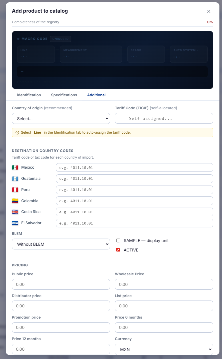 IMS — country codes reference table